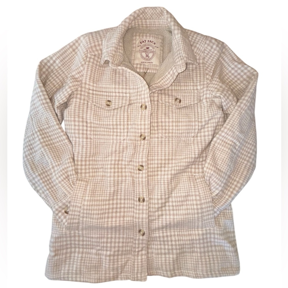 NWT FatFace Hamilton Borg Lined Shacket